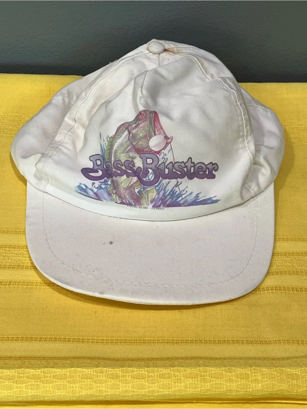 Vintage 80s Bass Buster Fishing Graphic Cap 🐟🎣